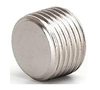 Bouchons d'obturation en laiton, Adaptateur de connecteur coupleur raccord bouchon d'extrémité tête hexagonale tuyau en laiton à filetage mâle cuivre(Pllug,1/2Inch)
