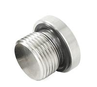 Bouchons d'obturation en laiton, Raccord de tuyau M5 - M20 1/8" 3/4" BSP mâle 304 en acier inoxydable à six pans creux avec embout(M27x2)