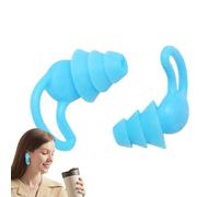 Bouchons d'Oreille Anti-Bruit,2 Pièces Aide au Sommeil - Bouchons d'Oreille en Silicone Protecteurs - pour Fête Bureau à Domicile Voyage Hôtel Appartement Dortoir Natation
