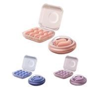 Bouchons d'oreille antibruit, aide au sommeil bloquant le son, pour les dormeurs légers Bouchons d'oreille en silicone avec protection auditive en matériau souple et accessoire pour les étudiants à do