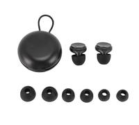 Bouchons d'oreille antibruit Protection auditive réglable et réutilisable confortable avec 3 modes de volume pour dormir Matériau en silicone 2 bouchons d'oreilles 6 accessoires (Noire)