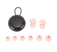 Bouchons d'oreille antibruit Protection auditive réglable et réutilisable confortable avec 3 modes de volume pour dormir Matériau en silicone 2 bouchons d'oreilles 6 accessoires (Rose)