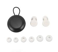 Bouchons d'oreille antibruit Protection auditive réglable et réutilisable confortable avec 3 modes de volume pour dormir Matériau en silicone 2 bouchons d'oreilles 6 accessoires (Blanche)
