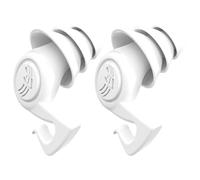 Bouchons d'oreille avec annulation du bruit : réducteurs de son à triple couche, inserts en silicone flexibles, conception de pression, outil de contrôle silencieux réutilisable pour