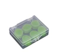 bouchons d'oreille Cire de silicone anti-bruit for dormir, nager, doux, confortable, réduction du bruit(Green)