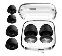 Bouchons d'oreille d'annulation du bruit - Bouchons d'oreille réutilisables de 25-28 dB | Pods élégants multifonctionnels | Protection auditive pour la sensibilité au bruit | Tranqui pratique