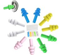 Bouchons D'oreille De Nager, Boule Quies In Silicone, Bouchon D'oreille, Bouchons D'oreilles Pour Dormir, Imperméable Bouchons D'oreille Bouchon Oreille Anti Bruit Reutilisable, 5 Paires