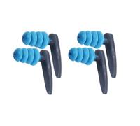 Bouchons D'oreille de Natation, Bouchons D'oreille Ultra Confortables Imperméables Bouchon D'oreilles Natation Réutilisables Silicone Avec Ensemble de Boîtiers pour Natations (Bleu, 2 Paire)