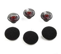 Bouchons d'oreille de rechange en silicone et mousse pour écouteurs Plantronics pour Voyager 5200 5220 conçus pour bloquer le son ambiant et fournir un ajustement sûr pendant l'exercice actif (3
