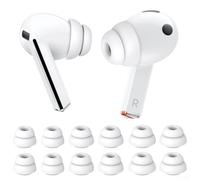Bouchons d'oreille de rechange en silicone pour Samsung pour Galaxy Buds3 Pro 2024-3 tailles SML pour écouteurs intra-auriculaires avec réduction du bruit (blanc)