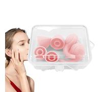 Bouchons d'oreille de sommeil en silicone - réduction du bruit, bloqueur de son | 33 dB bouchons d'oreille réutilisables pour le blocage du ronflement, le sommeil confortable, le soulagement