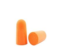 bouchons d'oreille dormir, 100 pièces/50 paires de bouchons d'oreille confortables en mousse à réduction bruit, souples coniques(Orange)