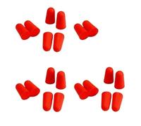 bouchons d'oreille dormir, 20 pièces/10 paires de bouchons d'oreille confortables en mousse à réduction bruit, souples coniques(Red)