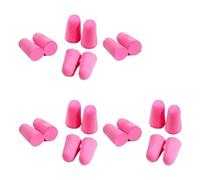bouchons d'oreille dormir, 20 pièces/10 paires de bouchons d'oreille confortables en mousse à réduction bruit, souples coniques(Pink)