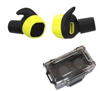 Bouchons D'oreille Électroniques Sans Fil Nrr22db Earm20,Bouchons D'oreille Anti-Bruit,Amortisseur Électronique,Prise De Vue Sportive - Type Yellow