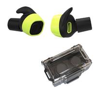 Bouchons D'oreille Électroniques Sans Fil Nrr22db Earm20,Bouchons D'oreille Anti-Bruit,Amortisseur Électronique,Prise De Vue Sportive - Type Light Green