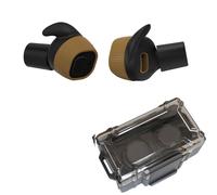Bouchons D'oreille Électroniques Sans Fil Nrr22db Earm20,Bouchons D'oreille Anti-Bruit,Amortisseur Électronique,Prise De Vue Sportive - Type Brown