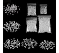 Bouchons d'oreille en caoutchouc de Silicone souple, 200-2000 pièces, boucles d'oreilles, bricolage, accessoires, Tube de balle, bouchons d'oreille Medium