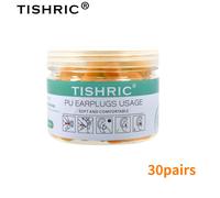 Bouchons D'oreille En Éponge Pu Souple Pour La Protection Des Oreilles,Isolation Phonique,Sommeil De Voyage,Réduction Du Bruit,Taux De 35,5 Db,30 Paires, - Type 30pairs Orange