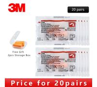 Bouchons D'oreille En Mousse,Accessoire Anti-Bruit Type 3m,1100,Réduction Des Sons,Pour Un Meilleur Sommeil,Couleur Orange - Type 20 Pairs