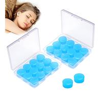 Bouchons d'Oreille En Silicone, 24 Pices Bouchons d'Oreille pour Dormir Moulables, Boule Quies Silicone Réutilisables et Étanches, Bouchons d'Oreilles pour Natation Sommeil Avions Apprentissage
