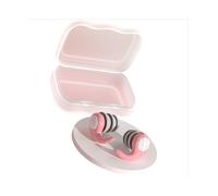 Bouchons d'oreille en silicone anti-bruit - Réutilisables, confortables, parfaits pour dormir, étudier et voyager Pink