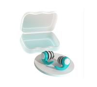 Bouchons d'oreille en silicone anti-bruit - Réutilisables, confortables, parfaits pour dormir, étudier et voyager Green