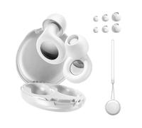 Bouchons d'oreille en silicone avec protection auditive antibruit avec étui de rangement pour le travail, l'étude, le sommeil, la construction - Bouchons d'oreilles en silicone bloquant les