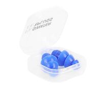 Bouchons D'oreille en Silicone Imperméable pour la Natation, la Douche et le Sommeil, Technologie de Réduction du Bruit, Bouchon D'oreille Réutilisable (Boîte bleue + PP)