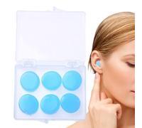 Bouchons d'oreille en silicone pour dormir - 3 paires de bouchons anti-poussière souples et réutilisables, bouchons d'oreille avec annulation du bruit | Produits de soins pour studio