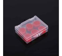 Bouchons D'oreille En Silicone Pour Isolation Phonique,Protection Anti-Bruit,Bouchons De Sommeil,Aide De Voyage,Réduction Silencieuse Du Bruit,6 Pièces - Type 6 Pcs Red 1 Box