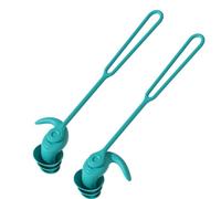 Bouchons d'oreille en silicone pour voyage 1, bleu cyan | Silicone souple facile à nettoyer, convient pour un usage quotidien, les voyages, le travail, la natation, le surf