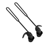 Bouchons d'oreille en silicone pour voyage 1, noir | Silicone souple facile à nettoyer, convient pour un usage quotidien, les voyages, le travail, la natation, le surf