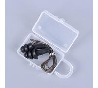 Bouchons D'oreille En Silicone Souple Pour Sports Aquatiques,1 Paire,Avec Corde En Pvc,Réduction Du Bruit,Protection Pour Accessoires De Piscine - Type Black
