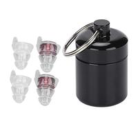 Bouchons d'oreille en silicone souple, protection auditive antibruit, protection auditive réutilisable avec étui de transport en aluminium pour spectacles musicaux, sports