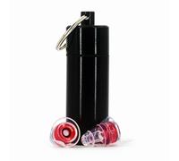 Bouchons D'oreille En Silicone Souple,Réduction Du Bruit,Filtre De Fouillis Auditif,Bouchon D'oreille Pour L'étude Du Sommeil,Boîtier En Alliage D'aluminium Étanche,Interdit - Type Red