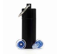 Bouchons D'oreille En Silicone Souple,Réduction Du Bruit,Filtre De Fouillis Auditif,Bouchon D'oreille Pour L'étude Du Sommeil,Boîtier En Alliage D'aluminium Étanche,Interdit - Type Blue