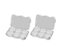 bouchons d'oreille Gel antibruit réutilisable en silicone souple et imperméable for dormir, voler, nager(2 Box(12pcs)-Gel)