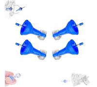 Bouchons d'oreille gonflables innovants, 2025 Mise à niveau Réduire les bouchons d'oreille gonflables vent, Bouchons d'oreille gonflables fluides réutilisables, Réduction confortable bruit (2pair)