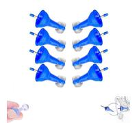 Bouchons d'oreille gonflables innovants, 2025 Mise à niveau Réduire les bouchons d'oreille gonflables vent, Bouchons d'oreille gonflables fluides réutilisables, Réduction confortable bruit (4pair)