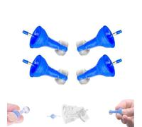 Bouchons d'oreille gonflables innovants, réduire les bougies d'oreille gonflables de bruit de vent, bouchons d'oreille gonflables fluide réutilisables, réduction confortable + bruit (2pairs)