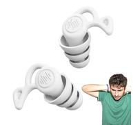 Bouchons d'oreille phono-isolants, bouchons d'oreille pour dormir et voyager bouchons d'oreille en silicone souple, réutilisables, blocage du bruit pour concerts, ronflement, natation, travaux D