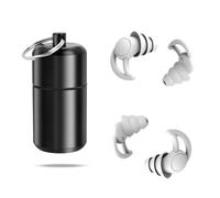 Bouchons D'oreille pour Dormir, 2 paires Bouchons d'oreille Antibruit 30db-40db, Confortables Antibruit en Silicone Réutilisable pour Dormir, Dormeurs Latéraux, Anti Ronflement, étudier (Gris)