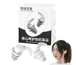 Bouchons d'oreille pour dormir, bloqueurs de son bouchons d'oreille | en silicone pour réduction du bruit et blocage du son | Confort bouchons de protection pratiques pour ester