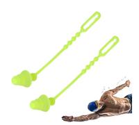 Bouchons d'oreille pour la natation de silicone réutilisable adulte - bouchons d'oreilles de natation imperméables | Protection de l'oreille de piscine confortable douce | Équipement d'entraînement du