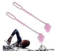 Bouchons d'oreille pour la natation de silicone réutilisable adulte - bouchons d'oreilles de natation imperméables | Protection de l'oreille de piscine confortable douce | Équipement d'entraînement du