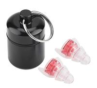 Bouchons d'oreille pour réduction du bruit, bouchons d'oreille en silicone endormi High Fidelity 27 dB Réduction du bruit Protection auditive confortable pour l'étude de travail (Rouge)