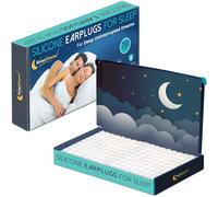 Bouchons d'oreille Premium pour dormir - 200 paires, blanc - Bouchons d'oreille en silicone souple anti-bruit pour un sommeil paisible et ininterrompu par SleepDreamz