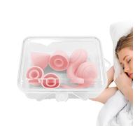 Bouchons d'oreille silencieux - bloqueurs de ronflement de 33 dB, bouchons d'oreille du bruit du sommeil | Bruit en silicone qui réduit la protection auditive, défenseurs confortables de l'oreille