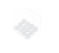 bouchons d'oreille Silicone Réduction du bruit Sommeil Anti Annulation Isolation phonique Protection Sommeil Réutilisable(12pcs white)